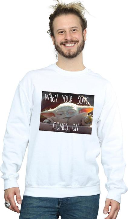 Immagine prodotto Star Wars The Mandalorian The Child Song Meme Felpa Uomo (M)