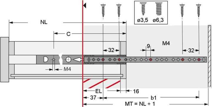 Actual product image Hettich Ka 1730