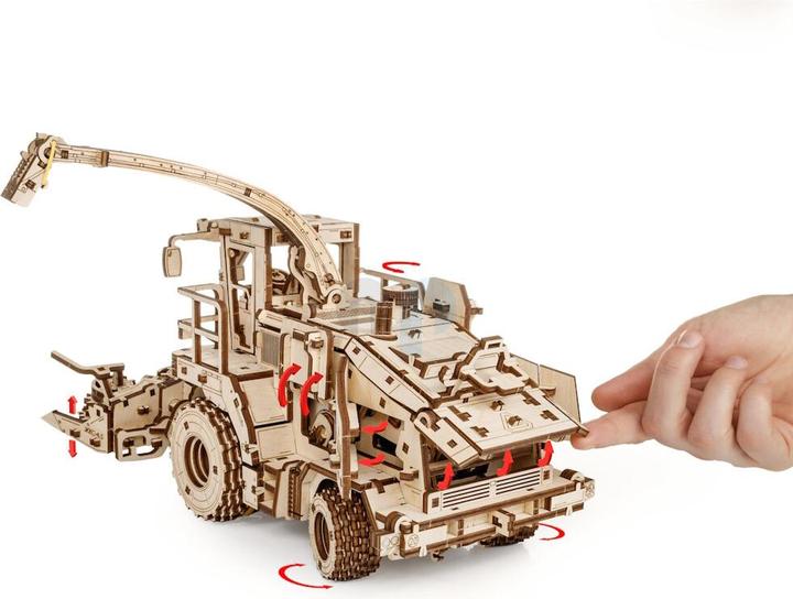 Actual product image Eco Wood Art Mechanical 3D wooden-puzzle - Havester Forage (Gomeslmash) FS80 Pro
