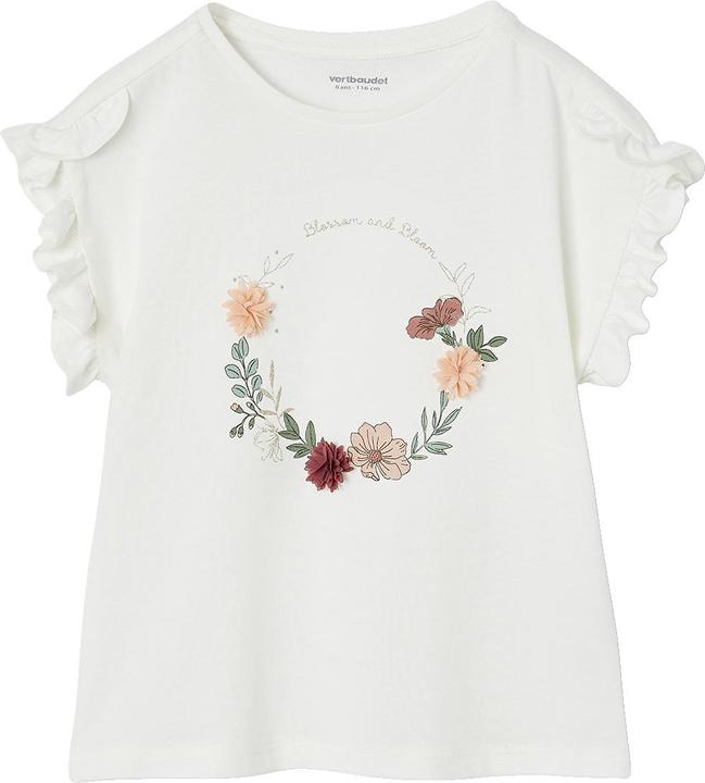 Produktbild Vertbaudet Festliches Mädchen T-Shirt mit Blumenkranz (92)