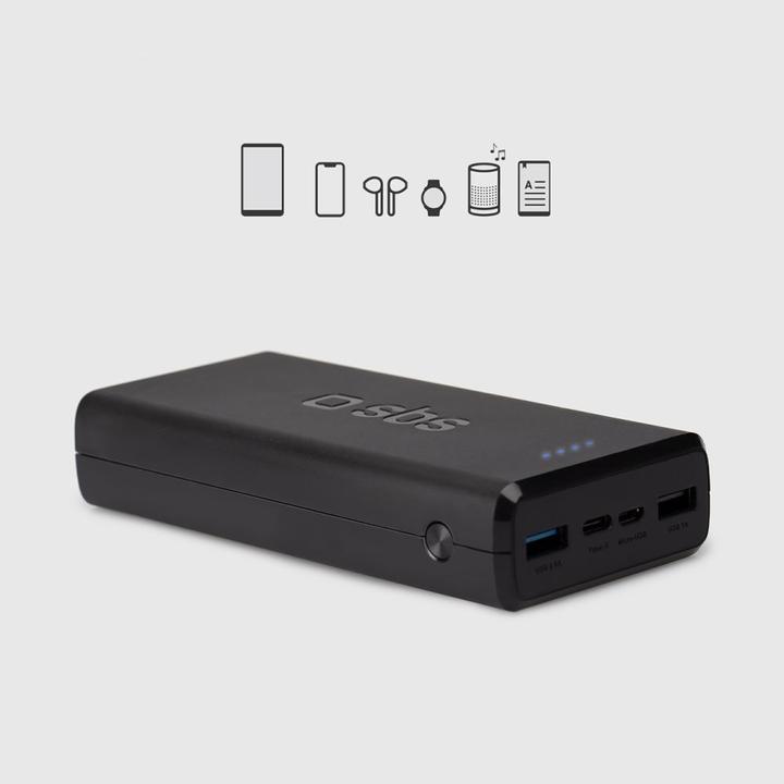 Actual product image SBS Fast Charge Powerbank (20000 mAh, 10 W, 74 Wh)