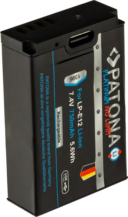 Immagine prodotto Patona Platino USB-C Canon LP-E12 (Accumulatore di carica elettrica)
