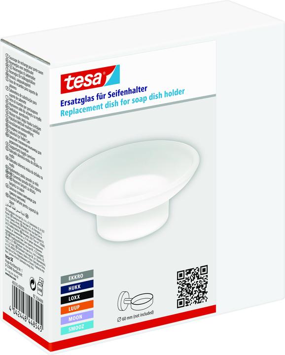 Image du produit tesa Verre de rechange Porte-savon avec solution adhésive sans perçage