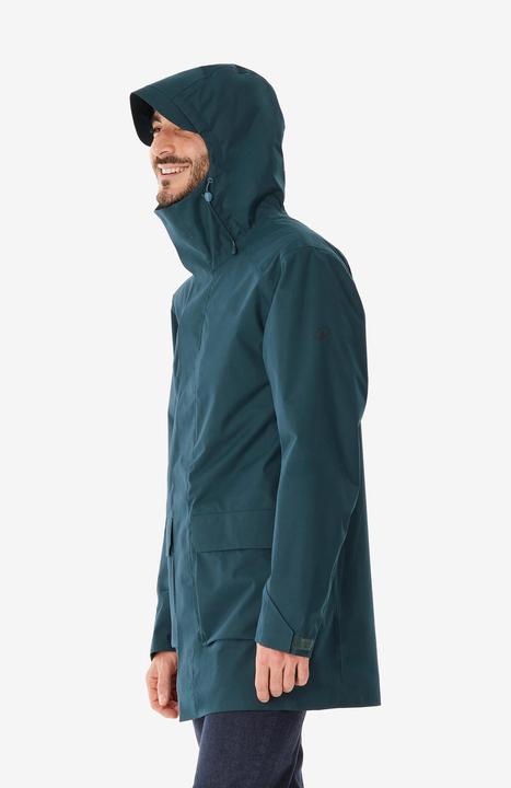 Actual product image Quechua Men's long hiking jacket - NH500 green (3XL)