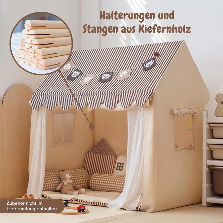 Image du produit Hermex Maison de jeu pour enfants Tente maison Maison douillette Cabane de jeu Tente de jeu