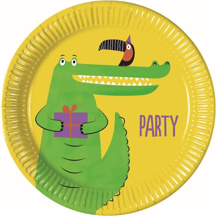 Actual product image Spot on Gifts Paper Crocodile Party Plates (Pack of 8) (8 x)