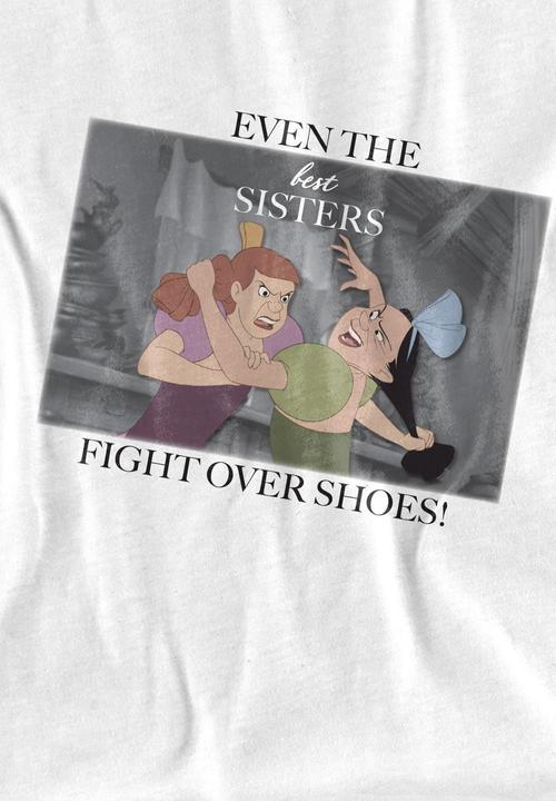 Actual product image Cinderella Childrens/Kids Even The Best Sisters Anastasia Drizella T-Shirt (128)