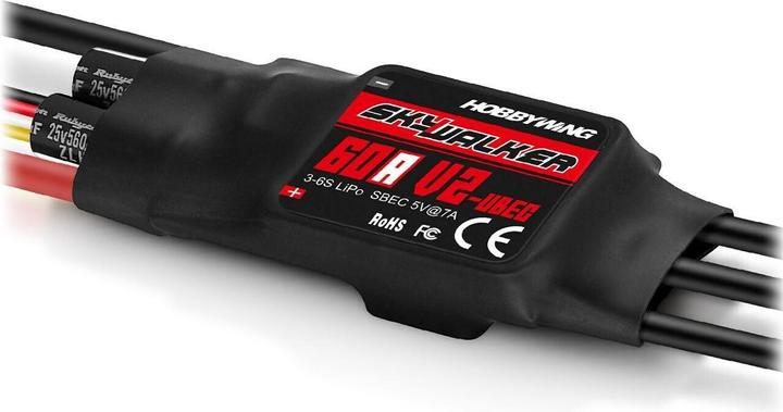 Image du produit Hobbywing Skywalker V2 60A 3-6s, 7A BEC