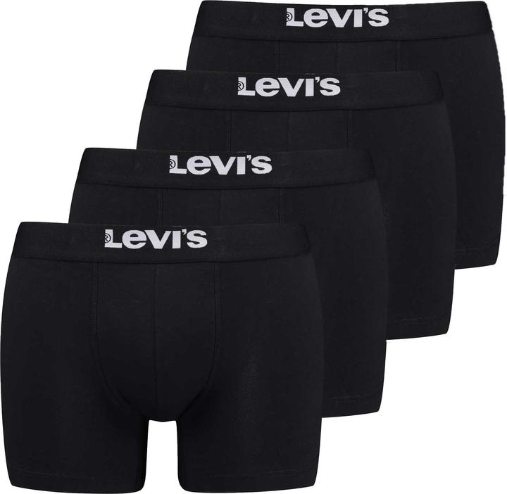 Levis Solid Basic Boxer Brief Org Co 4p Ecom (XL, 4er Pack)