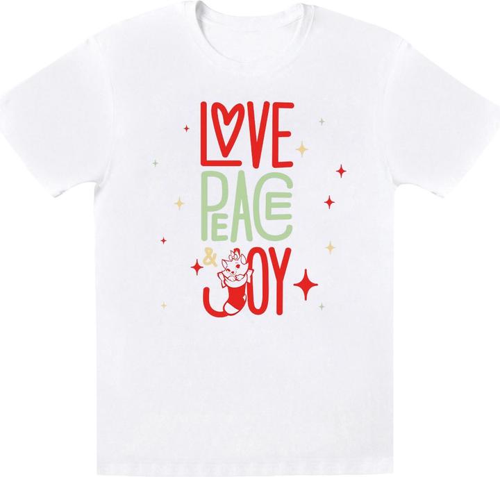 Disney The Aristocats Marie Love Peace Joy TShirt Jungen