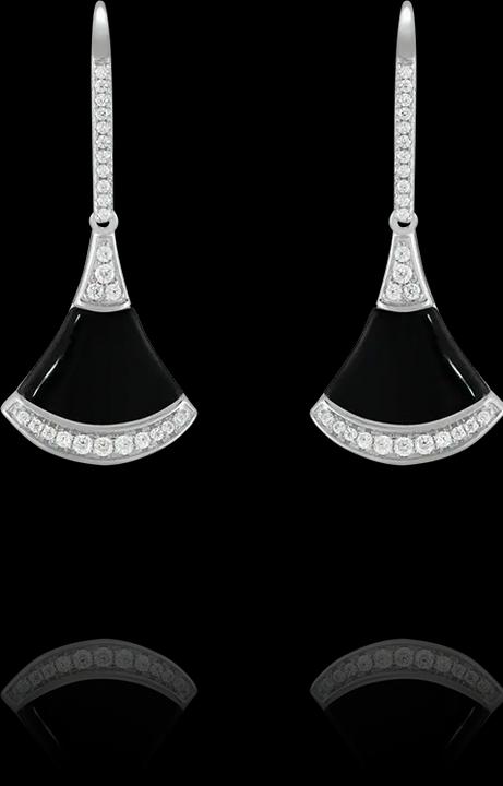 Immagine prodotto Charles Garnier Orecchini in argento, agata nera e zirconi (Agata, Ossidi di argento e zirconio)