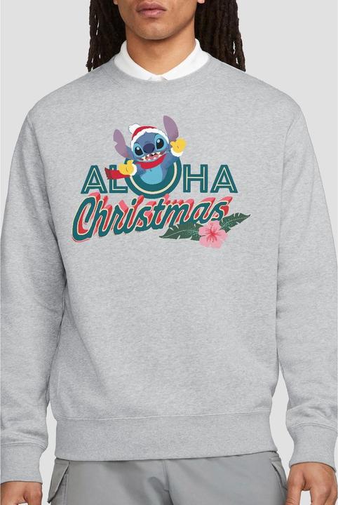 Actual product image Lilo & Stitch Unisex Adult Aloha Christmas Stitch Sweatshirt (XXL)