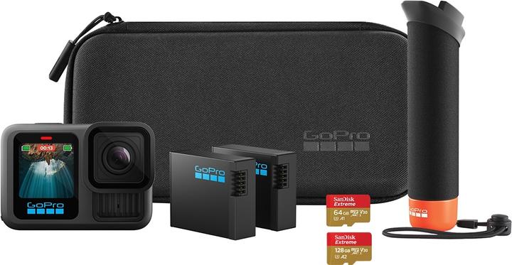 Produktbild GoPro HERO13 Black Accessory Hard Bundle (inkl. 128 GB MicroSDXC-Karte) (60p, Bluetooth, WLAN)