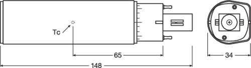 Produktbild Osram Dulux D (G24d-2, 7 W, 770 lm, 1 x, E)