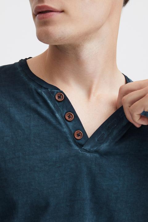 Actual product image Solid Tinox Men's Longsleeve With V-Neck Made Of 100% Cotton (M)