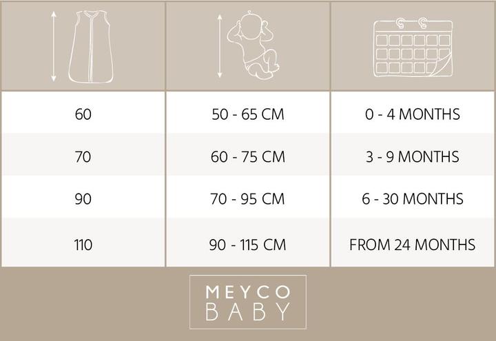 Produktbild Meyco Baby Slub Babyschlafsack mit abnehmbaren Ärmeln - soft green - 90cm (90 cm)