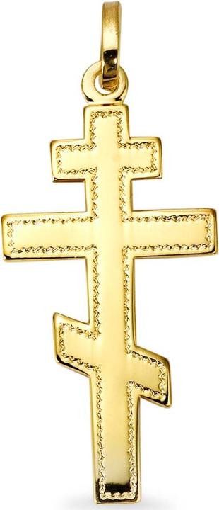 Produktbild Rhomberg Anhänger Kreuz orthodox (Gelbgold)