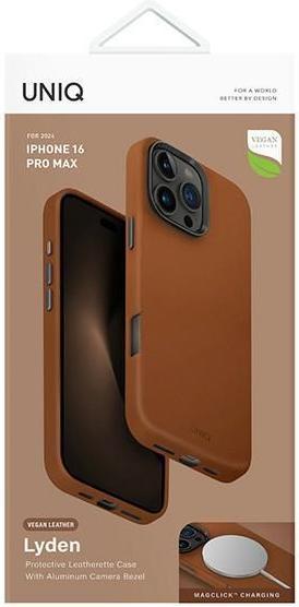 Image du produit Uniq étui Lyden iPhone 16 Pro Max 6.9" Magclick Charging carmel/caramel (Apple iPhone 16 Pro Max)