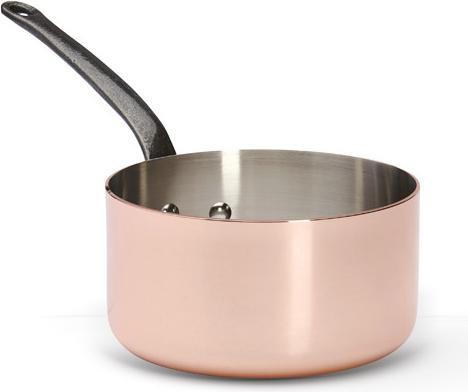 Actual product image de Buyer Inocuivre casserole with cast iron handle (16 cm, Pot, Stainless steel, Copper)
