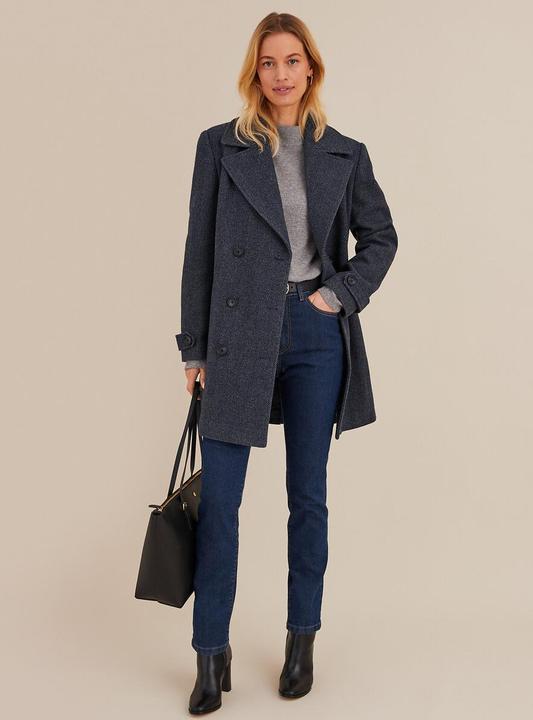 Actual product image Anne Weyburn Stand-up collar jumper (W36/L38)