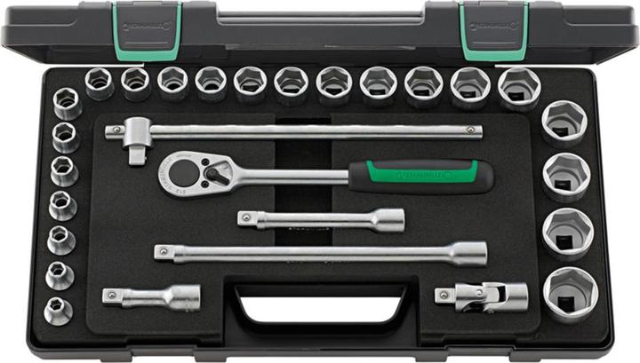Productafbeelding Stahlwille Zeskant dopsleutelset (26 mm, 25 mm, 22 mm, 23 mm, 15 mm, 28 mm, 12 mm, 13 mm, 10 mm, 20 mm, 30 mm, 17 mm, 19 mm, 16 mm, 31 mm, 29 mm, 14 mm, 21 mm, 11 mm, 18 mm, 24 mm, 32 mm, 27 mm)