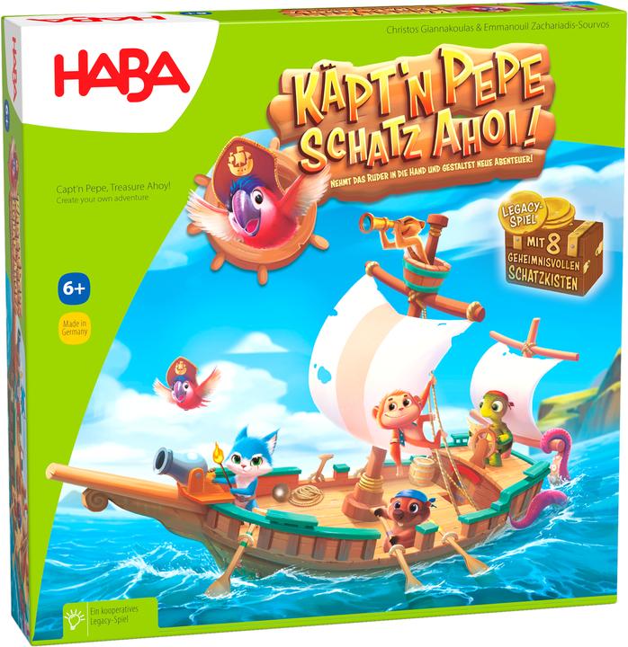 Actual product image Haba Captain Pepe Treasure Ahoy (German)
