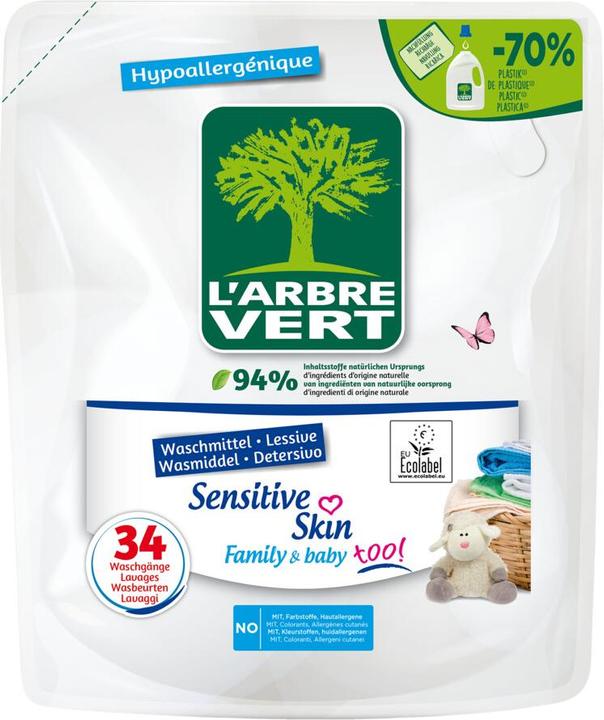 Produktbild L'arbre vert Öko Flüssigwaschmittel Refill (34 Waschgänge, Flüssig)