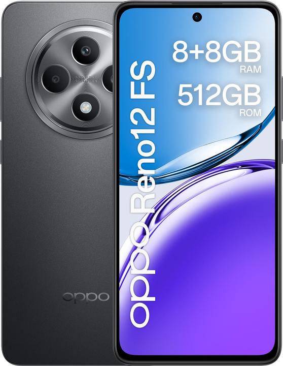 Actual product image OPPO Reno12 F (512 GB, Grey Mat, 6.67", Dual SIM, 50 Mpx, 4G)