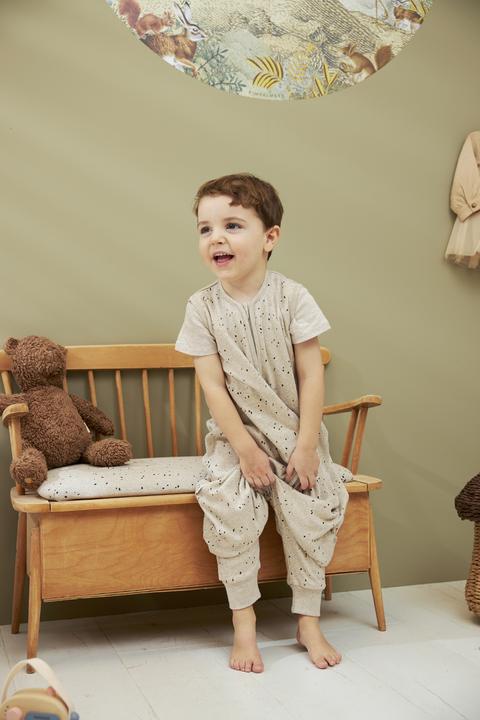 Actual product image Meyco Baby Rib Mini Spot baby summer sleep overall jumper (80 cm, 0.5 TOG)