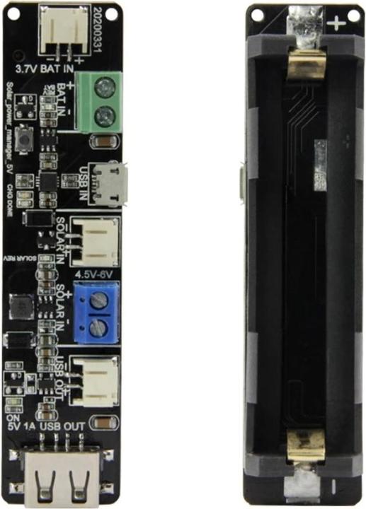 Produktbild Lilygo TTGO T-BAT 18650 Batteriefach mit CN3065 Solar Power Manager