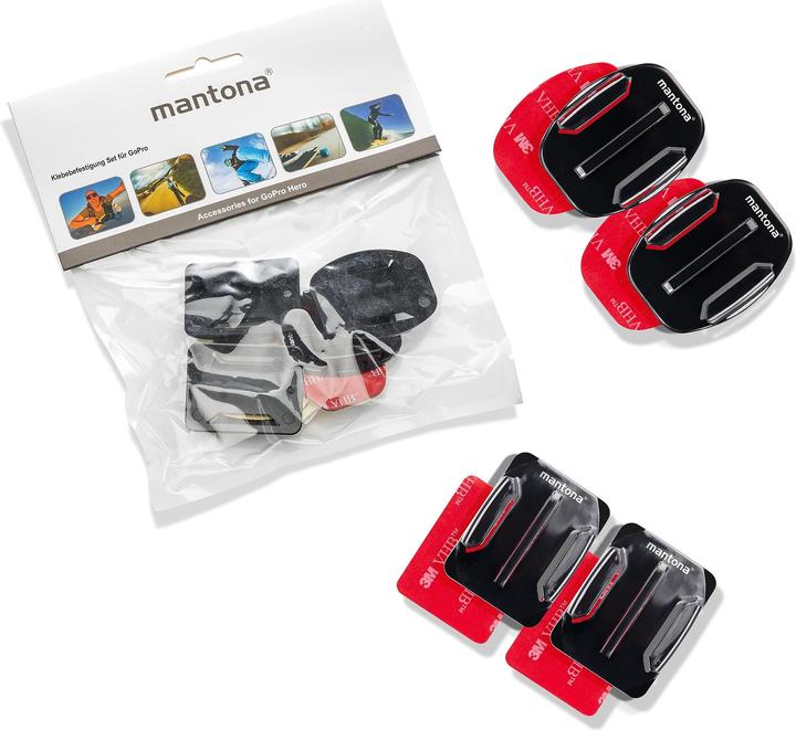 Actual product image mantona Adhesive fastening for GoPro (Various)