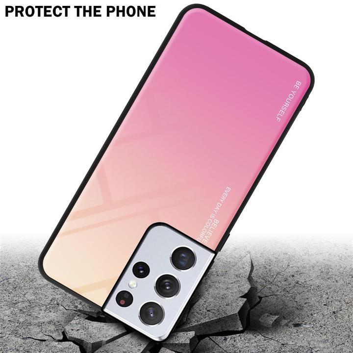 Productafbeelding Cadorabo TPU 2 kleuren glasdekking (Samsung Galaxy S21 Ultra)