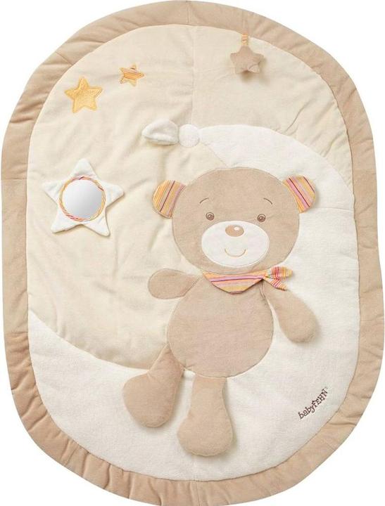 Actual product image Fehn Crawling blanket with play bow bear Rainbow