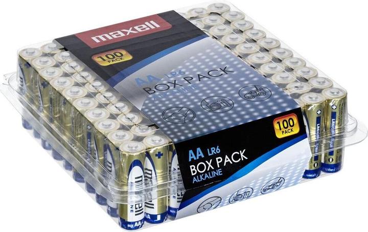 Actual product image Maxell LR6 AA Box (100 pcs., AA)