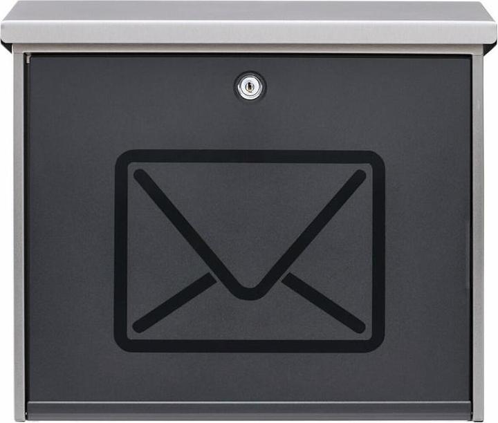 Immagine prodotto Burg Wächter Cassetta per le lettere in acciaio inox LxHxP 380/340/148 mm Lucca 3713 Ni con fermo di apertura