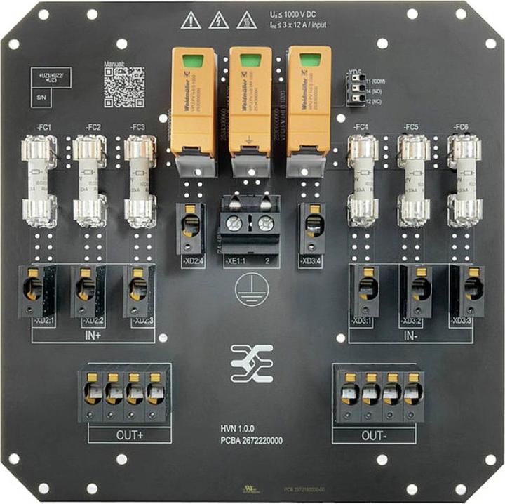 Actual product image Weidmüller PVN PCBA 1KV 3I3O SP
