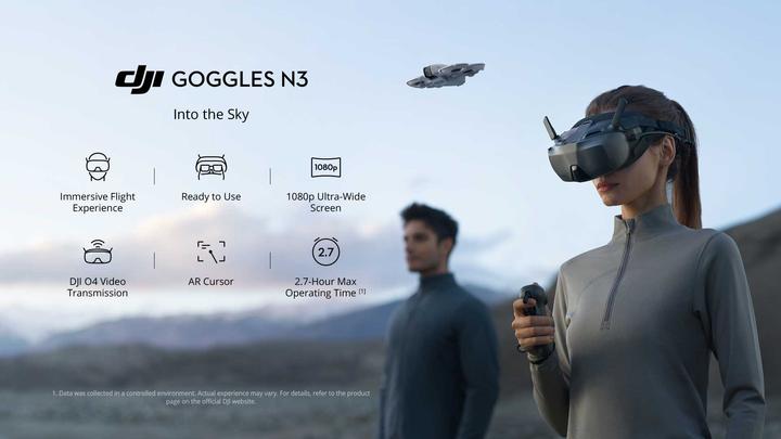 Actual product image DJI Goggles N3 (FPV Glasses, DJI Neo, DJI Avata 2)