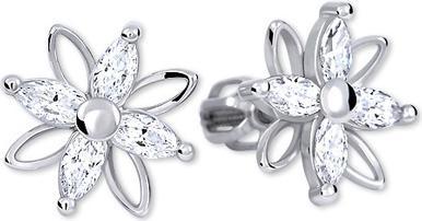 Brilio Flower earrings with crystals 239 001 00920 07