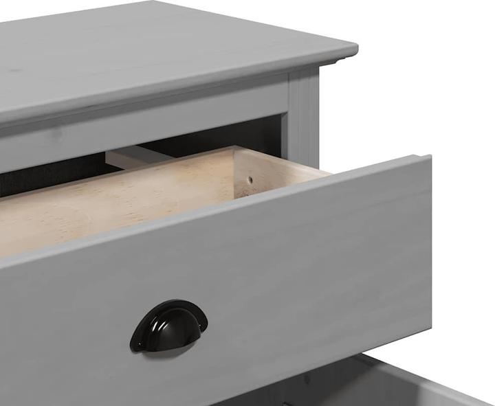 Image du produit VidaXL Armoire d'entrée BODO Gris 80x35x90 cm Meuble d'entrée Armoire de salon (80 x 35 x 90 cm)