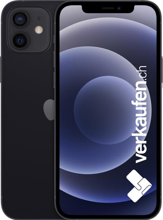 Produktbild verkaufen.ch iPhone 12 (256 GB, Black, 6.10", 12 Mpx, SIM + eSIM, A / Wie neu)