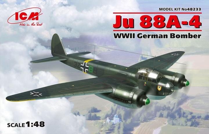 Actual product image ICM Ju 88A-4, WWII German Bomber