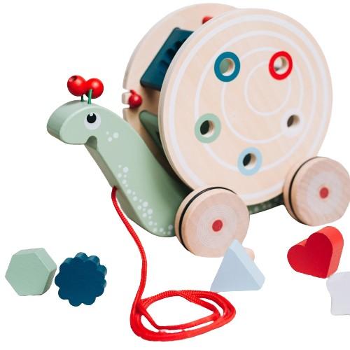 Image du produit Activity Board Jouets de motricité, cadeau de naissance pour bébé, cadeau d'anniversaire, jouet pull-along