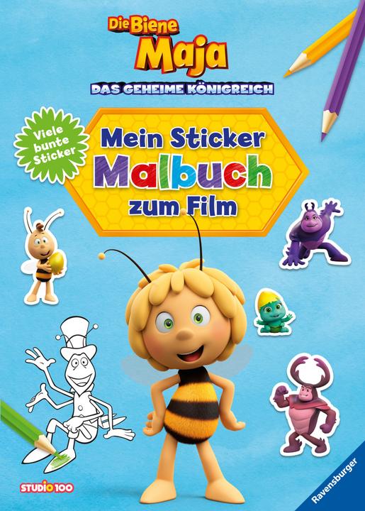Ravensburger Die Biene Maja: Mein Sticker-Malbuch zum Film (Deutsch, Studio 100 Media GmbH, 2021)