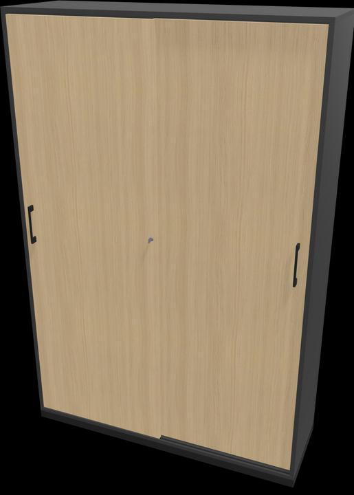 Black, Oak decor bleached, Dark grey