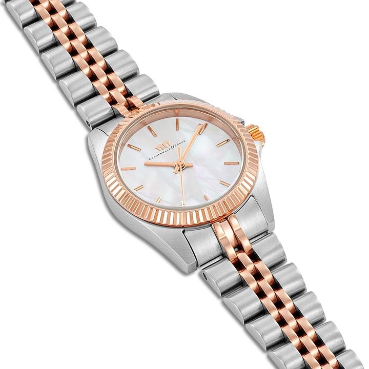 Actual product image Ladies quartz watch Cassina stainless steel silver / rose gold - 26541 (Analogue wristwatch, 27.50 mm)