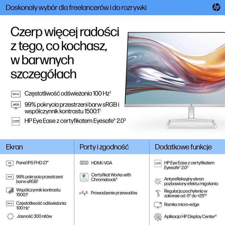 Valori nutrizionali e ingredienti HP 527sw (1920 x 1080 pixel, 27")