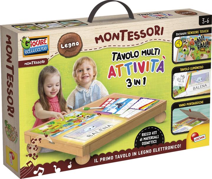 Productafbeelding Lisciani Montessori Houten Multi Activiteitentafel
