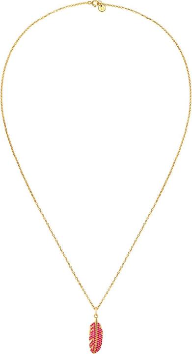 Immagine prodotto Glanzstücke München Collana da donna con piume in argento - 35052 (Argento, 50 cm)