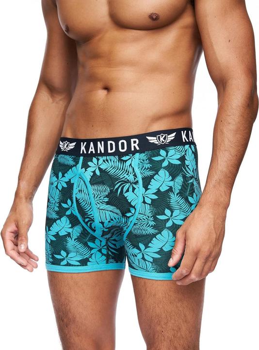 Actual product image Kandor Mens Florid Boxer Shorts (Pack of 7) (S, pack of 7)