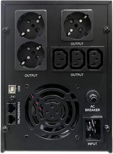 Produktbild Gembird UPS 3000VA USB LCD (3000 VA, 1800 W, Line-Interaktiv USV)